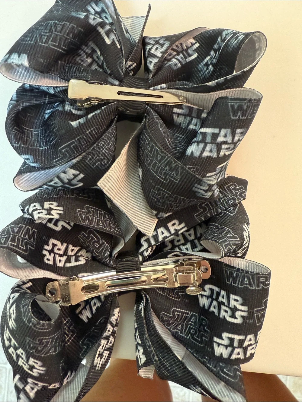 Star Wars Black Kids Hair Bows - Pack of 2